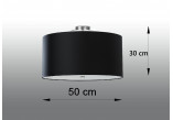 Plafon Sollux Ligthing Otto 50, kruhový, 50x50cm, E27 5x60W, bílý