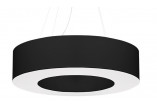 Żyrandol Sollux Ligthing Saturno 70, kruhový, 70x70cm, E27 6x60W, černá/bílý