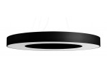 Żyrandol Sollux Ligthing Saturno 90 Slim, kruhový, 90x90cm, E27 8x60W, černá/bílý
