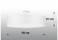 Plafon Sollux Ligthing Skala 30, kruhový, 36x36cm, E27 3x60W, bílý