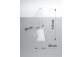Plafon Sollux Ligthing Vega 70, kruhový, 70x70cm, E27 5x60W, bílý