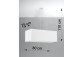 Plafon Sollux Ligthing Lokko 2, čtvercová, 55x55cm, E27 5x60W, bílý