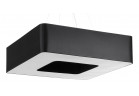 Żyrandol Sollux Ligthing Urano 80, čtvercová, 80x80cm, E27 8x60W, černá/bílý