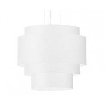 Żyrandol Sollux Ligthing Rollo 45, kruhový, 45x45cm, E27 3x60W, bílý