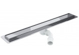 Pełny souprava odpływu prysznicowego Wiper New Premium, 500mm, vzor Tivano, povrchová úprava poler