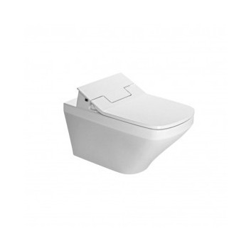 Souprava Duravit SensoWash Slim, Závěsné WC se sedátkem myjącą, 62x37cm, bez splachovacího okruhu, bílý alpin