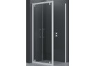 Dveře sprchové Novellini Rose Rosse B 96-102 cm dvoukřídlové pro stěnu nebo výklenku, profil chrom, čiré sklo
