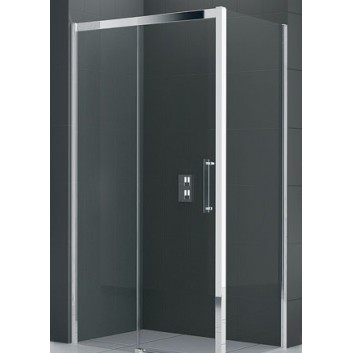 Drzwi prysznicowe Novellini Rose Rosse 2P 181-187 cm przesuwne do ścianki lub wnęki, wersja lewa- sanitbuy.pl