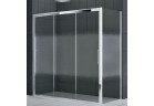 Dveře sprchové Novellini Rose Rosse 3P 106-112 cm trojdílný posuvné pro stěnu nebo výklenku, chrom, čiré sklo