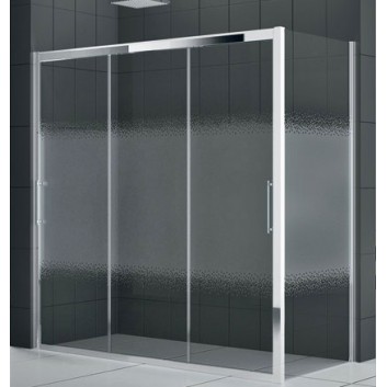 Drzwi prysznicowe Novellini Rose Rosse 3P 106-112 cm trzyczęściowe przesuwne do ścianki lub wnęki- sanitbuy.pl