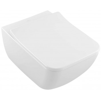 Mísa závěsný Villeroy & Boch Vinticello, 56x37,5cm, obdélníková, bez kołnierza, Stone White CeramicPlus