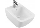 Závěsný bidet Villeroy&Boch Venticello, 56x37,5cm, pravoúhlý, z přepadem, CeramicPlus, Stone White