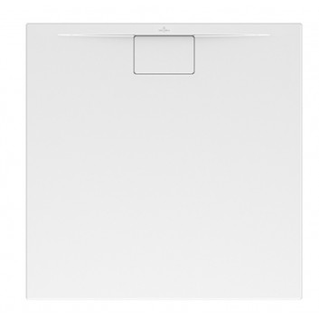 Čtvercová sprchová vanička Villeroy & Boch Architectura MetalRim 100x100x1,5 cm z akrylu, bílý Weiss Alpin - sanitbuy.pl