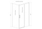 Pevná boční stěna S1 Radaway Idea KDJ, levá, 70cm, sklo čiré, profil chrom