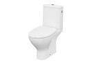 Kompakt WC 674 Cersanit Moduo CleanOn, bezkołnierzowa mísa, 64,5x35,6cm, sedátko slim wrap pomalu sklápěcí, odtok vodorovný, doprowadzenie vody od boku, bílý