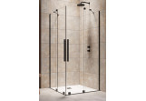 Dveře sprchové levé Radaway Furo Black KDD 90, 900x2000mm, posuvné, profil černá