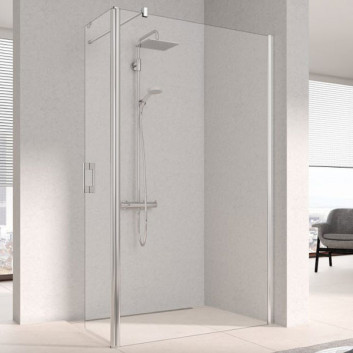 Sprchová zástěna Kermi Walk-in XS FREE 120cm volně stojící se stěnnými podpěrami