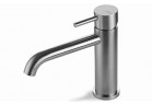 Umyvadlová baterie Vema Tiber Steel, stojící, výška 166mm, výtokové rameno 145mm, bez zátky, nerez inox