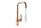 Dřezová baterie Valvex Aurora Rose Gold, stojící, výška 365mm, perlator Mikado, dźwignia z boku, rose gold