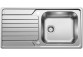 Dřez oboustranný Blanco Dinas 45 S 860x500mm s automatickým uzávěrem, ocelový