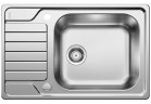 Dřez Blanco Dinas XL 6 S 780x500 mm oboustranný, s automatickým uzávěrem - broušená ocel