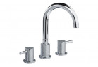 Umyvadlová baterie 3otvorová Valvex Vegane, stojící, výška 265mm, výtokové rameno 162mm, zátka automatický, chrom
