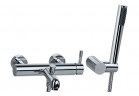 Vaňová baterie Valvex Vegane, nadomítková, výtokové rameno 130mm, sprchový set, chrom