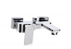 Vaňová baterie Valvex Loft, nadomítková, výtokové rameno 150mm, 2 výstupy vody, chrom