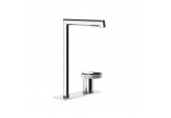 Umyvadlová baterie Gessi Anello, stojící, s pákou z boku, výška 253mm, výtokové rameno 160mm, bez zátky, chrom