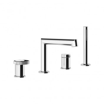 Bidetová baterie Gessi Anello, stojící, výška 140mm, zátka automatický, chrom