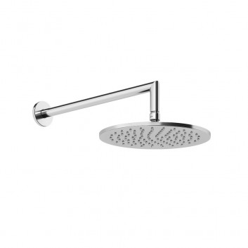 Horní sprcha Gessi Anello, kulatá, 218mm, regulowana, s ramenem nástěnným 343mm, chrom