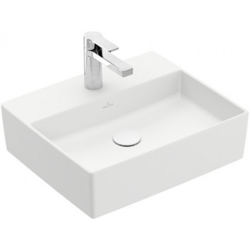 Umyvadlo na postavení na desku Villeroy&Boch Memento 2.0, 498x420mm, bez přepadu, Weiss Alpin