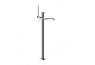 Baterie volně stojící na podlahu Gessi Anello, 2 výstupy vody, sprchový set, Brass Brushed PVD