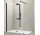 Sprchový kout druhu walk-in přístěnná Novellini Kuadra H Black, 107-110 cm profil černá matnáný, čiré sklo