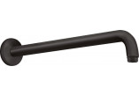 Rameno sprchové Hansgrohe, 38,9cm, nástěnné, černá matnáný