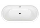 Vana volně stojící Kaldewai Meisterstück Classic Duo Oval, 170x75cm, souprava vypouštěcí a přepadová, powierzchnia uszlachetniona, bílá