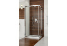 Čtvercová sprchový kout Sanplast TX KN/TX5b-80-S, rohová, 80x80cm, sklo transparentní, bílý profil