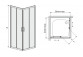 Čtvercová sprchový kout Sanplast TX KN/TX5b-80-S, rohová, 80x80cm, sklo transparentní, bílý profil