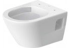 Souprava mísa toaletní závěsná i sedadlo s pozvolným sklápěním Duravit D-Neo Compact Rimless, 48x37cm, bez rantu spłukującego, 4,5 l, UWL klasa 1, bílá