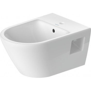 Závěsný bidet Duravit D-Neo Rimless, 54x37cm, připevnění Durafix, bílá