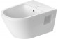 Závěsný bidet Duravit D-Neo Rimless, 54x37cm, připevnění Durafix, bílá