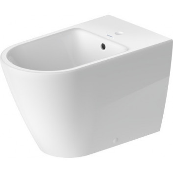 Závěsný bidet Duravit D-Neo Rimless, 54x37cm, z přepadem, otvor na baterii bílý