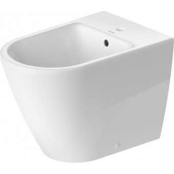 Bidet stojící Duravit D-Neo Rimless, 65x37cm, z přepadem, otvor na baterii bílý
