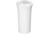 Umyvadlo volně stojící Duravit White Tulip, 500x900mm, kulatá, bez přepadu, připojení do stěny, bílá