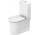 Mísa kombi stojící WC Duravit White Tulip Rimless, 65x37cm, bez rantu spłukującego, 4,5 l, UWL klasa 1, bílá