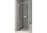 Dveře sprchové Kermi Tusca, lítací, 900mm, závěs i profile przyścienne, levé, stříbrný lesklý profil