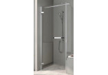 Dveře sprchové Kermi Tusca, lítací, 900mm, závěs i profile przyścienne, levé, stříbrný lesklý profil