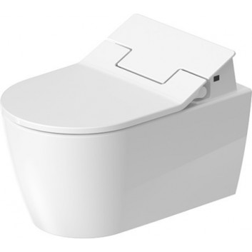 Mísa toaletní závěsná Duravit ME by Starck Rimless, 57x37cm, bez rantu spłukującego, připevnění Durafix, HygieneFlush, povlak HygieneGlaze, bílá