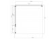 Obdélníková sprchový kout Omnires Manhattan, 90x80cm, dveře sklopné, sklo transparentní, profil černá matnáný