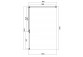 Obdélníková sprchový kout Omnires Manhattan, 100x90cm, dveře sklopné, sklo transparentní, profil černá matnáný